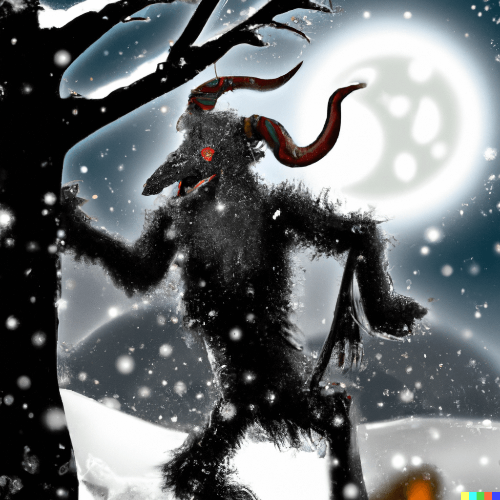 Krampus — potwór z alepjskiego folkloru.