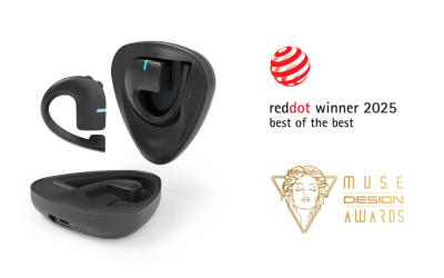 Najnowszy Vasco Translator E1 z prestiżową nagrodą Red Dot Design Award oraz dwoma złotymi statuetkami MUSE Design Awards